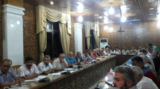 اجتماع الوفد الحكومى السورى فى دير الزور