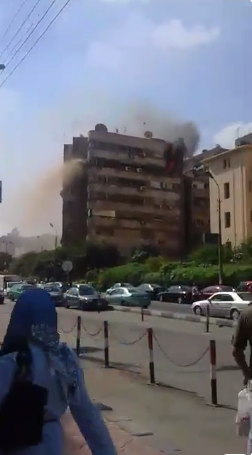 حريق بشارع بيروت