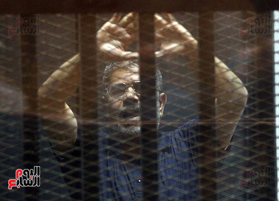 المؤبد للمعزول محمد مرسى فى قضية التخابر مع قطر (1)