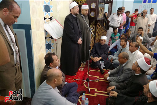  مختار جمعة خلال افتتاح مسجد العتيق بالضبعية