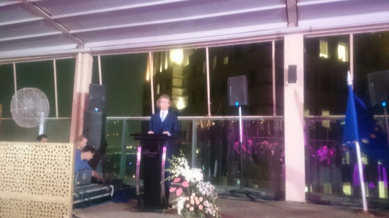 سفير استونيا بالقاهرة - ساندر سونا يلقى كلمته