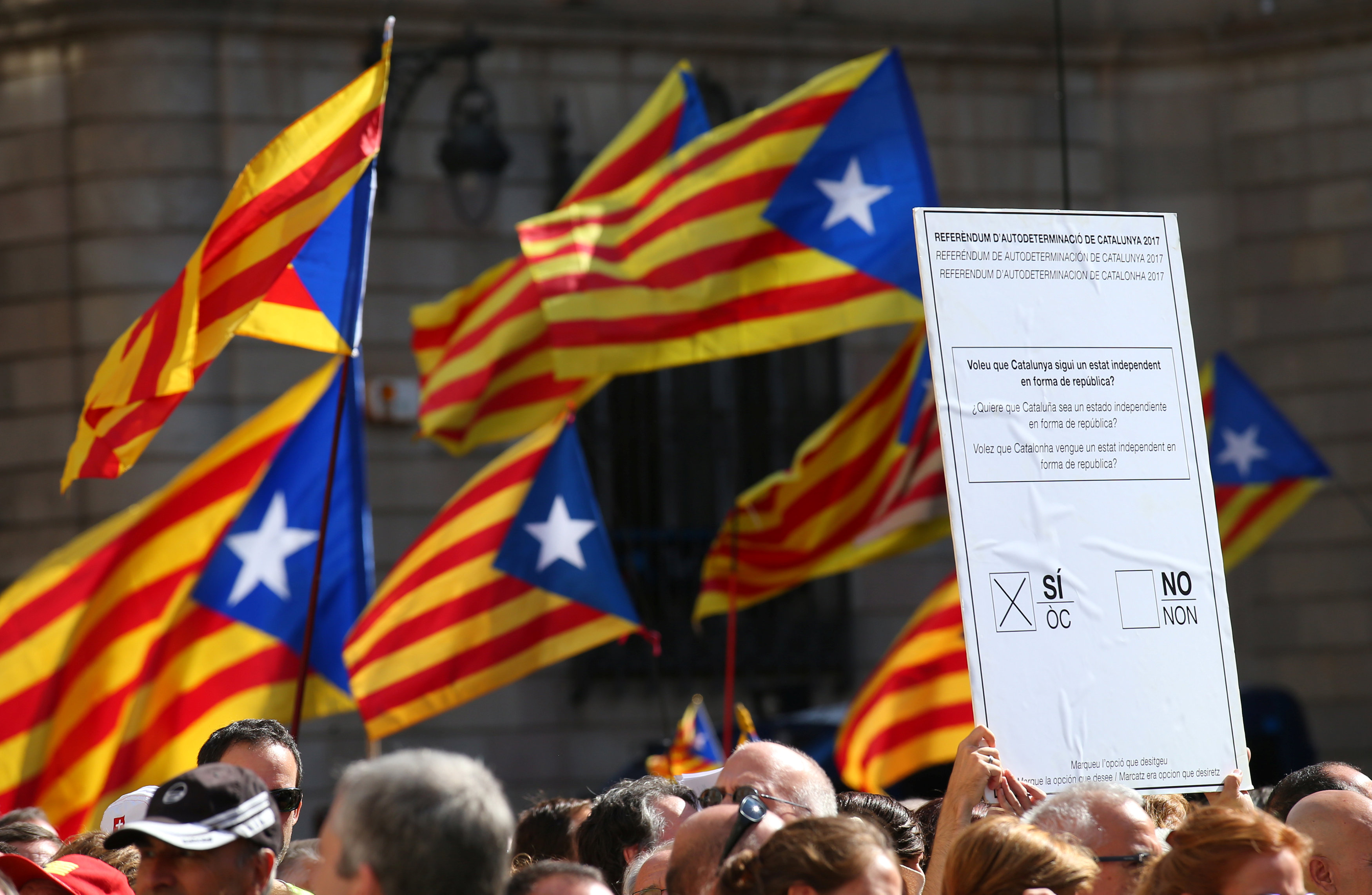 تظاهرات تأييدا لاستفتاء كتالونيا