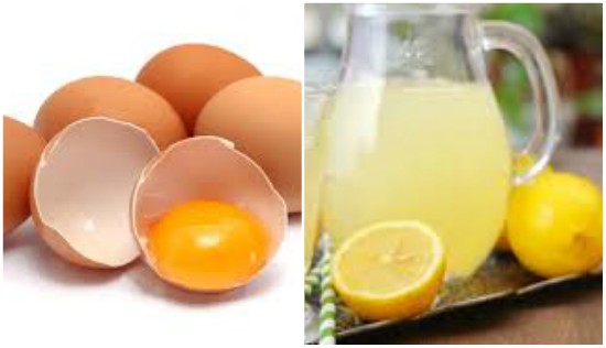 البيض وعصير الليمون