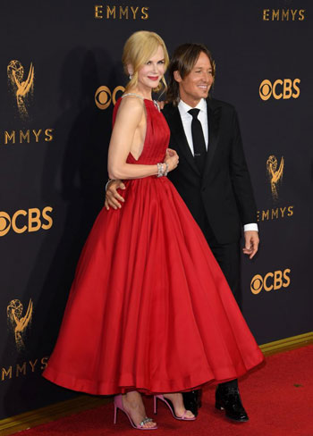 نيكول كيدمان وزوجها على السجادة الحمراء 