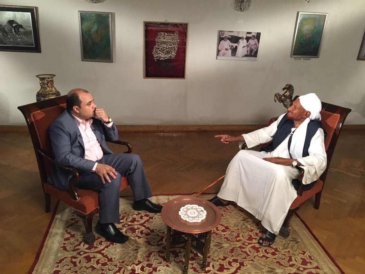 محمد الباز ورئيس وزراء السودان الأسبق (4)