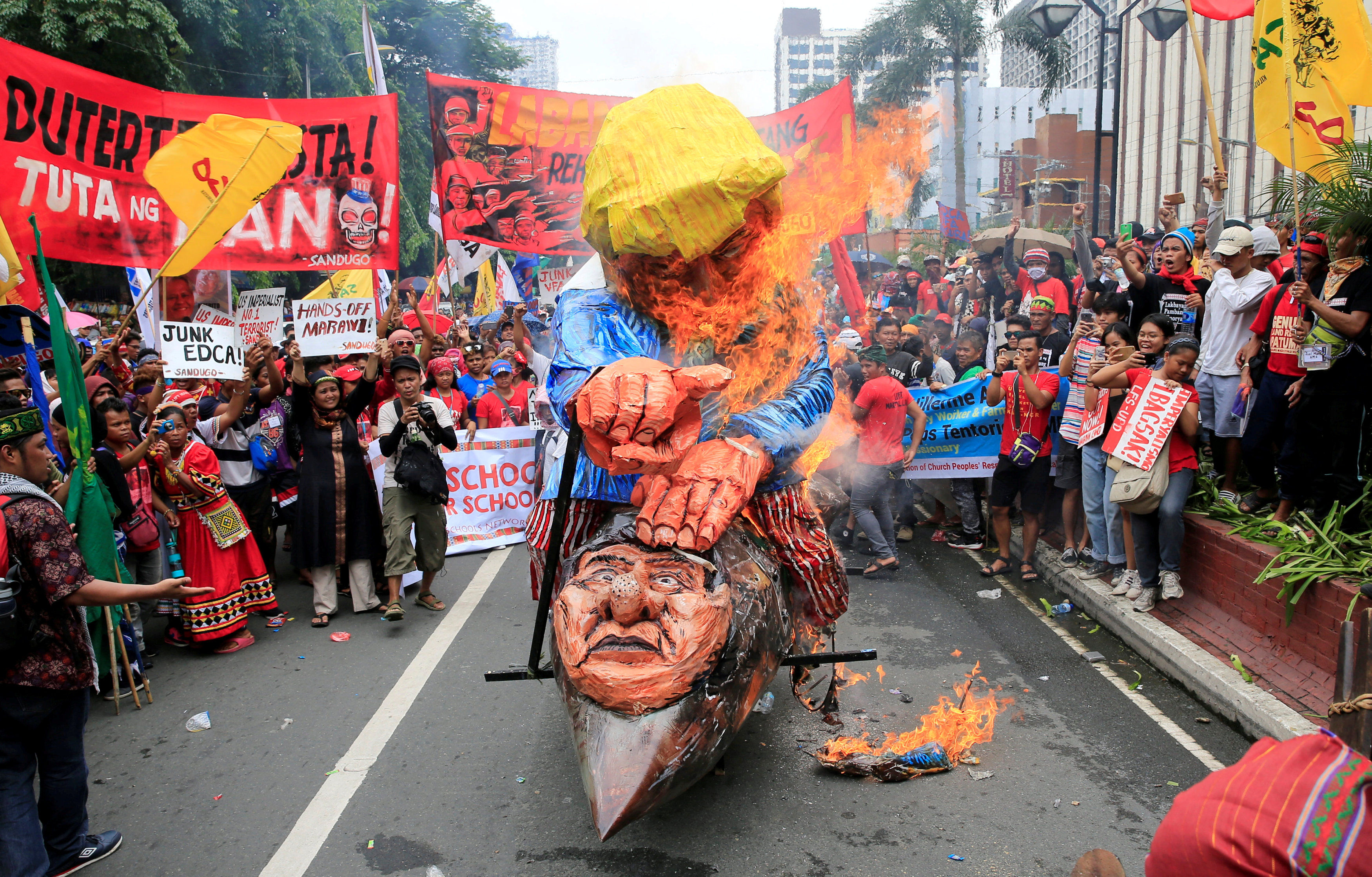 تظاهرات فى الفلبين