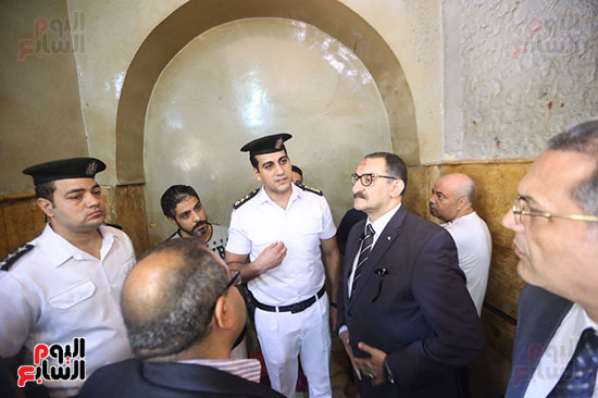 لجنة حقوق الانسان يزور قسم شرطة روض الفرج (14)
