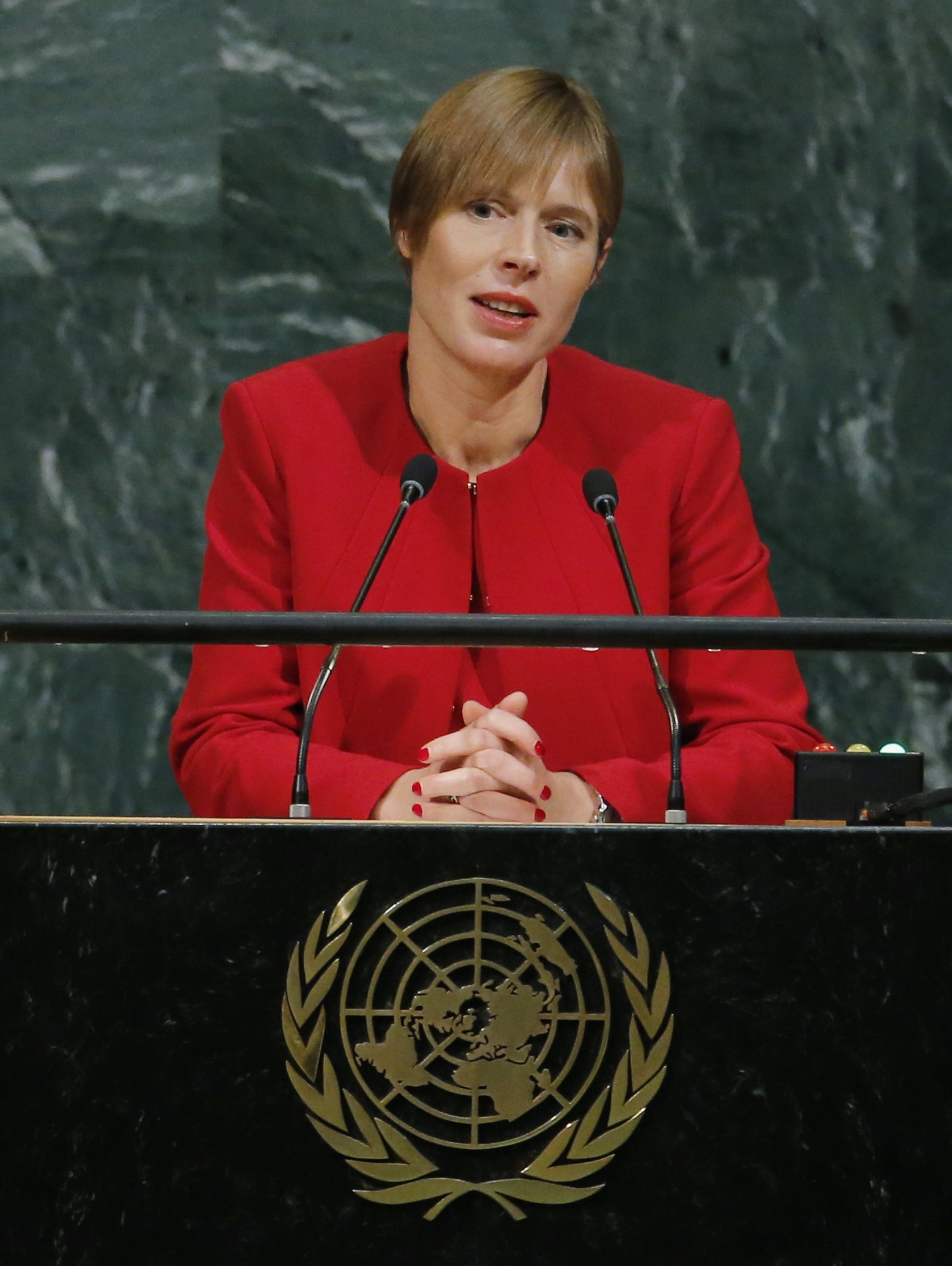 رئيسة إستونيا كيرستي كاليولايد