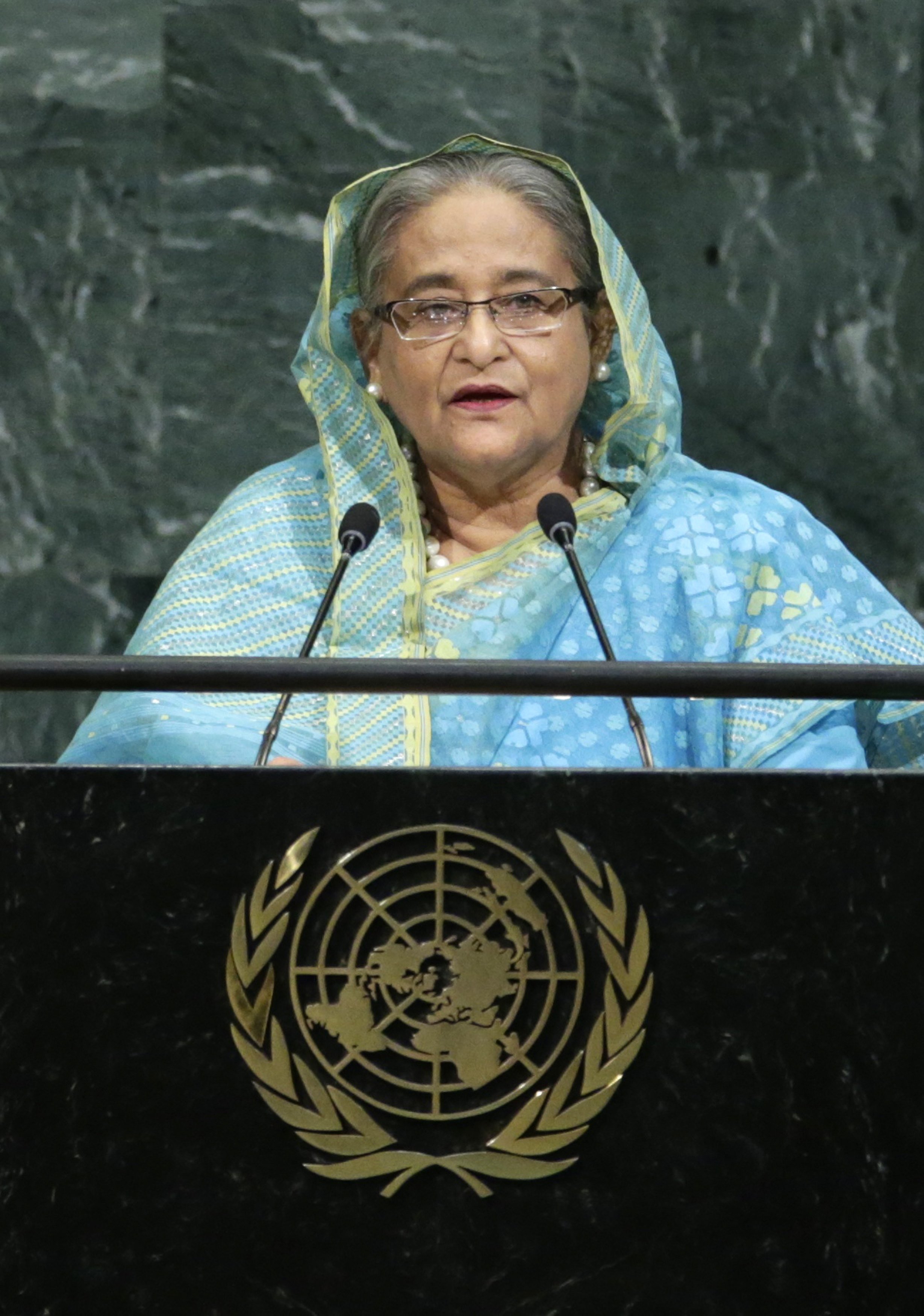 رئيسة وزراء بنجلادش الشيخة حسينة واجد بالأمم المتحدة