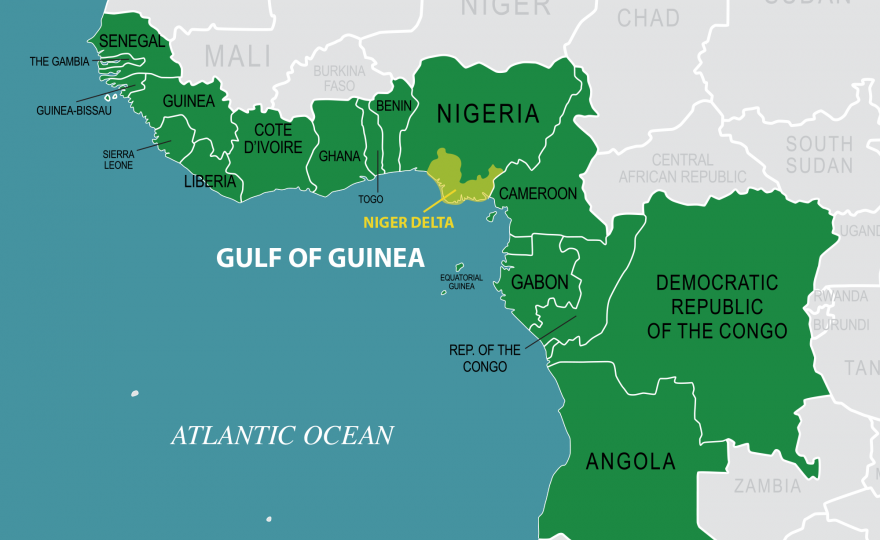 الدول الواقعة على خليج غينيا