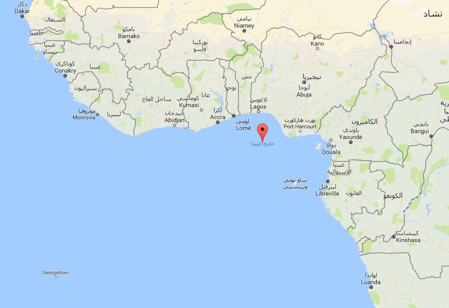 خريطة خليج غينيا