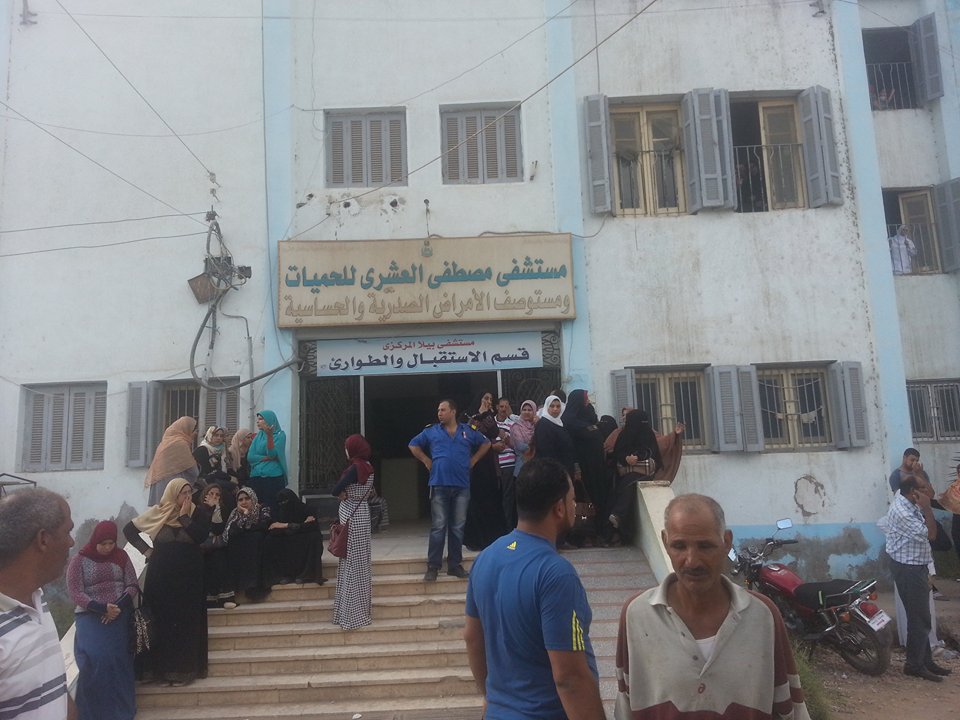 اضراب الممرضات عن العمل بمستشفى بيلا  (2)