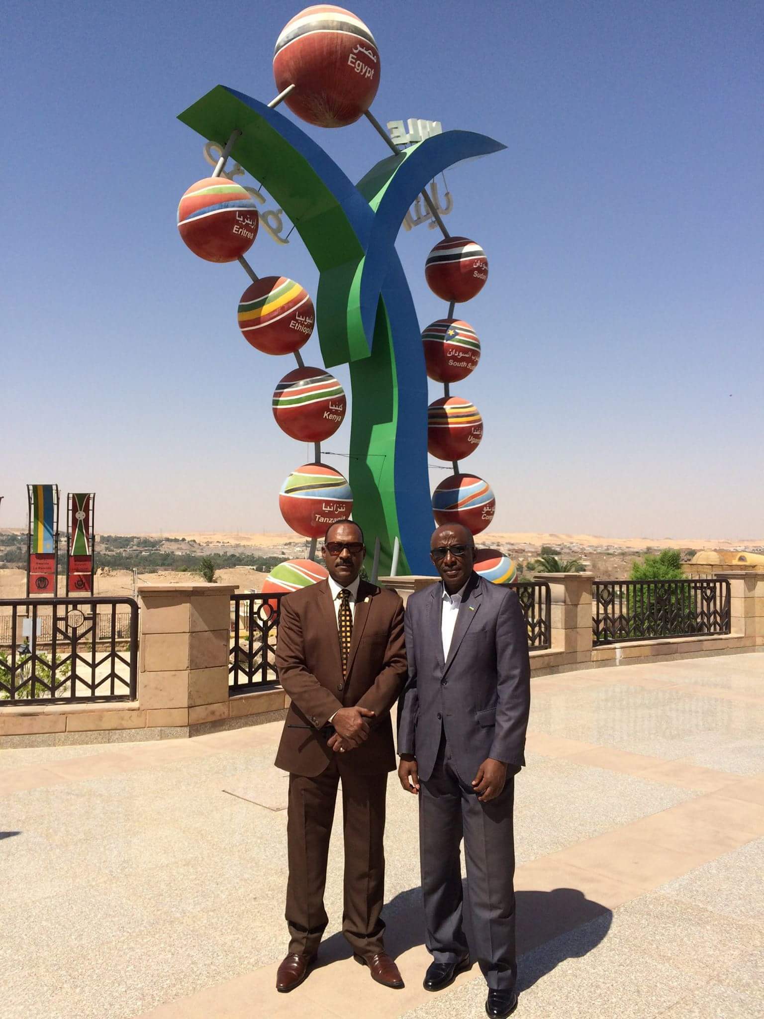  سفير رواندا ومدير متحف النيل