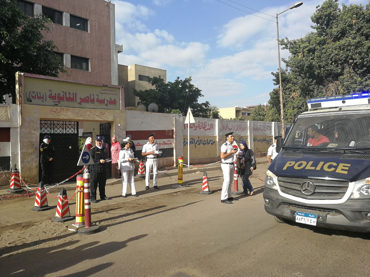 انتشار القوات لتأمين المدارس بالقاهرة (1)