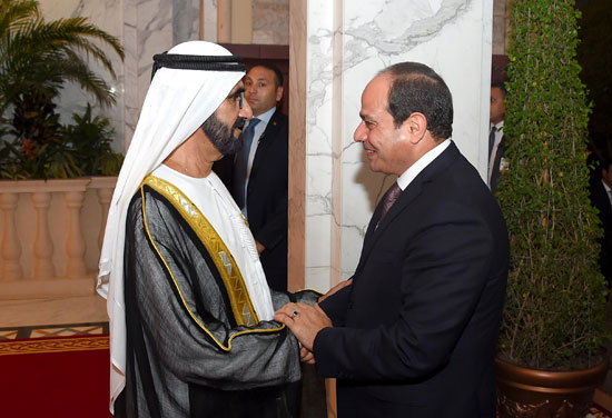 الرئيس السيسى يحضر المجلس الأسبوعى لولى عهد أبوظبى بالإمارات (1)