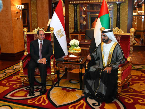 الرئيس السيسى يحضر المجلس الأسبوعى لولى عهد أبوظبى بالإمارات (4)