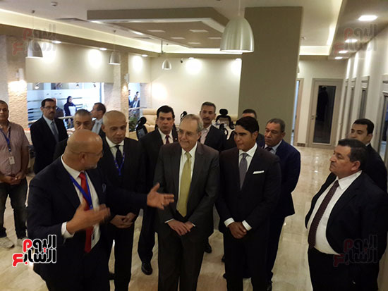 أحمد أبو هشيمة رئيس مجموعة إعلام المصريين يستقبل توماس جولدبرجر القائم بأعمال سفير أمريكا بالقاهرة داخل استوديوهات قنوات ON