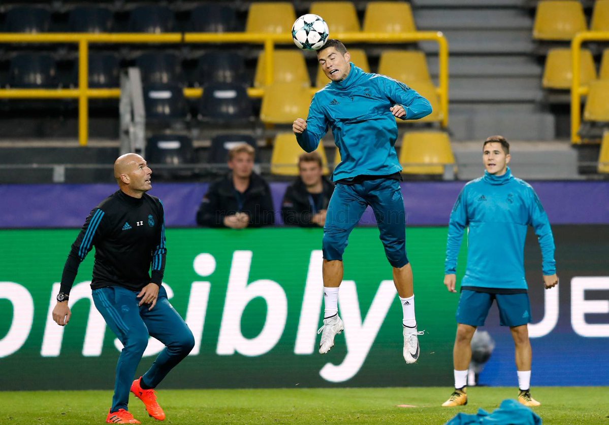 زيدان في تدريبات ريال مدريد