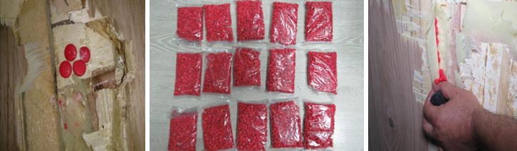 جانب من المضبوطات