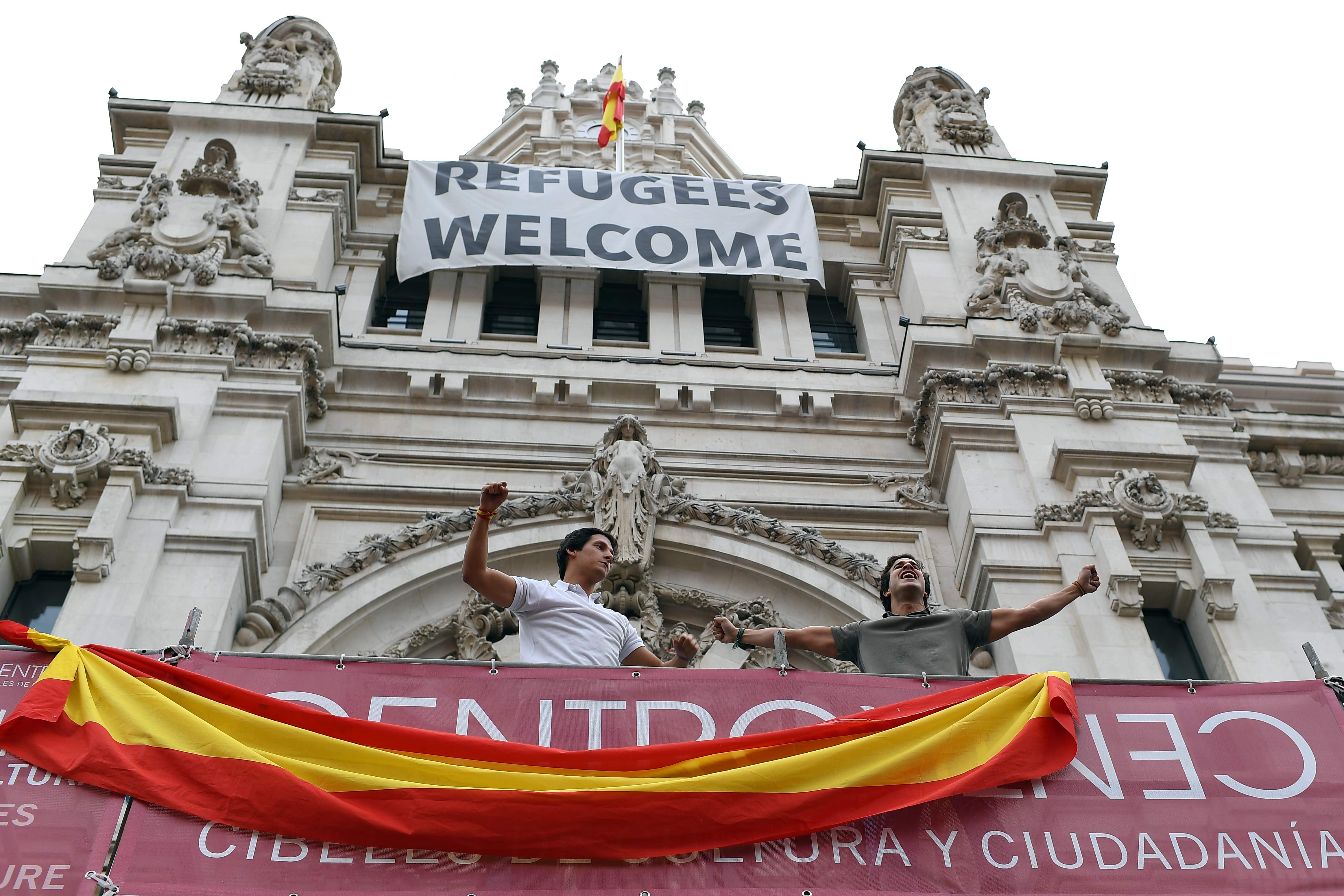 جانب من تظاهرات المواطنين الإسبان