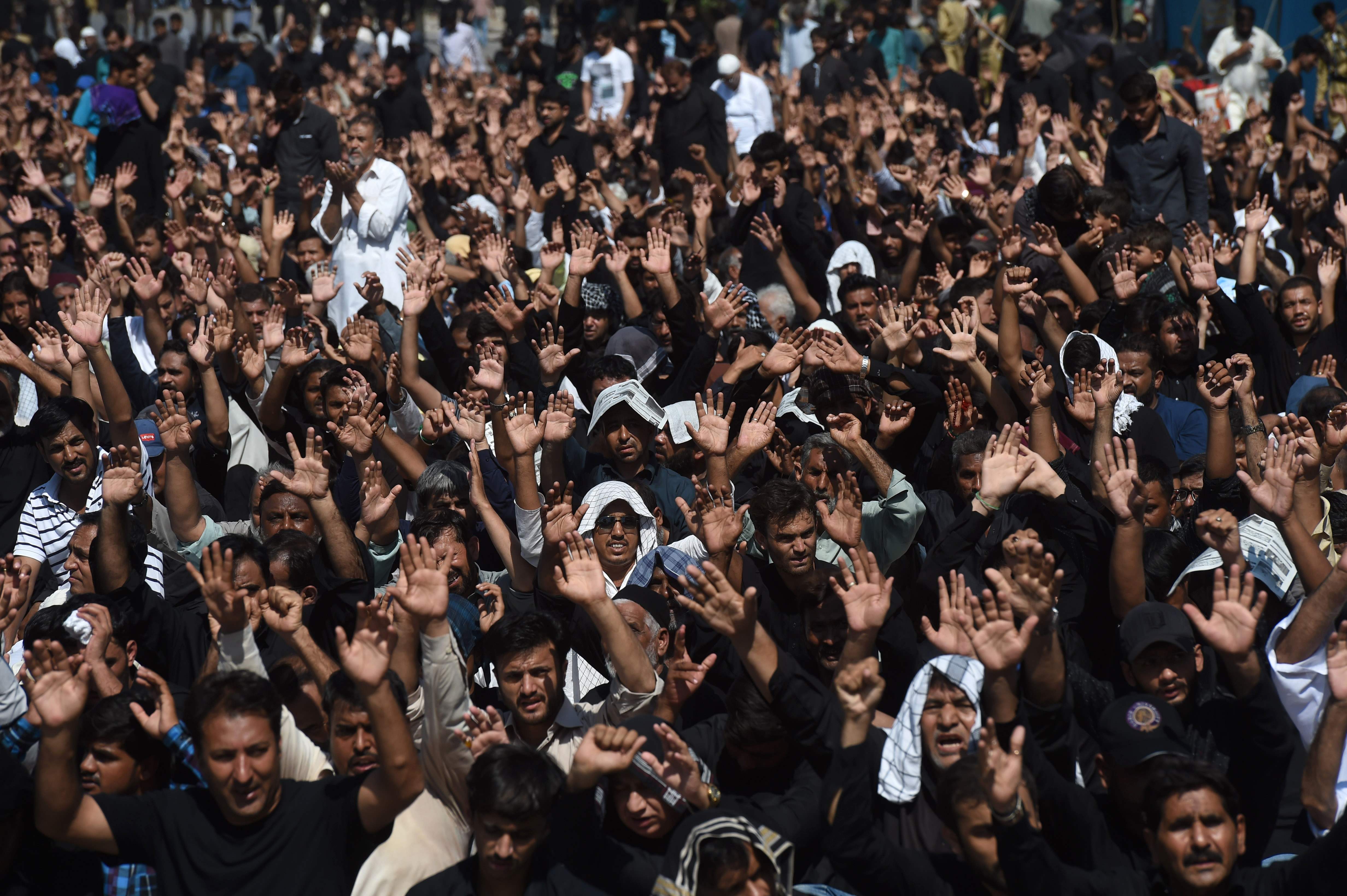 تظاهرات الشيعة فى باكستان
