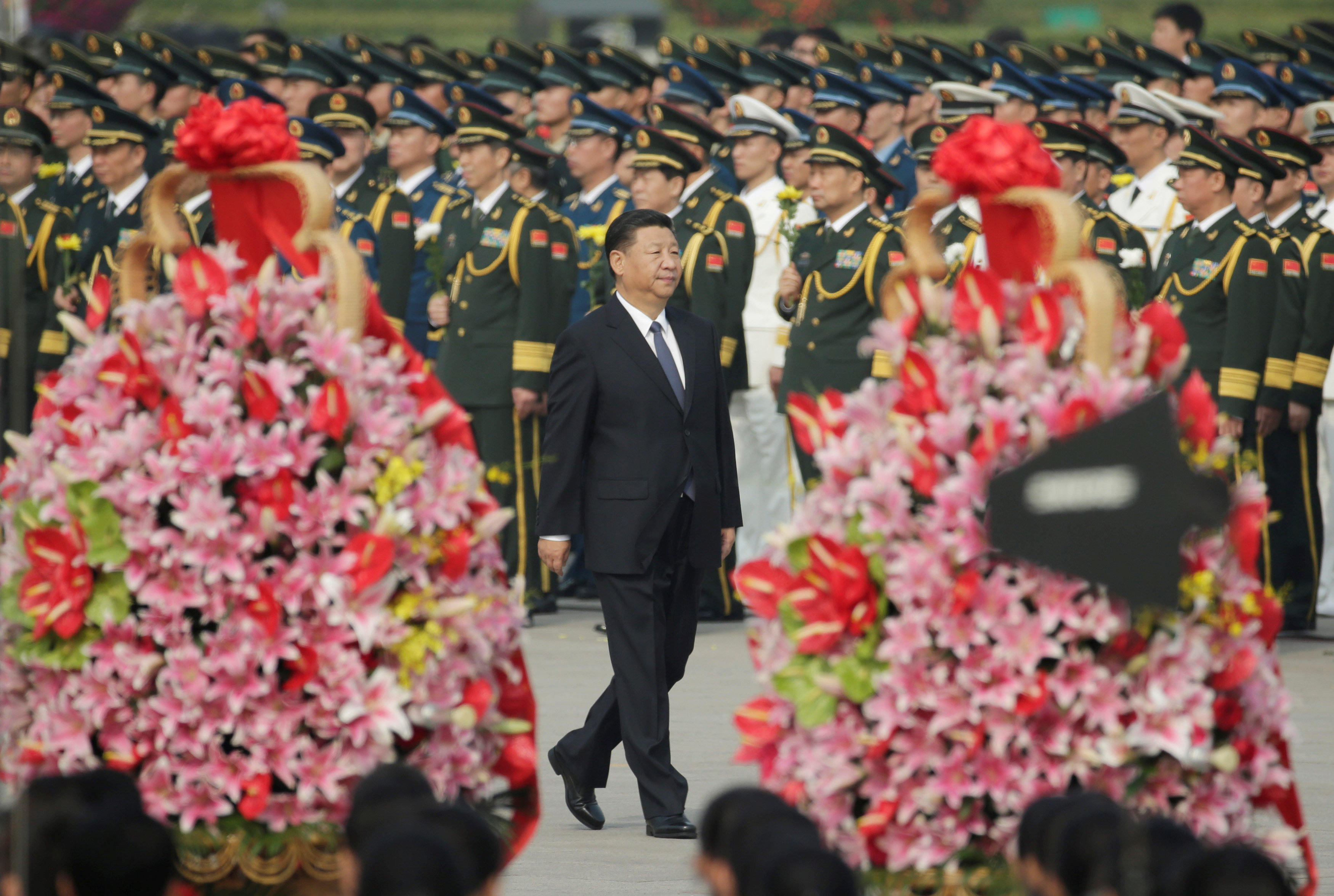 الرئيس الصينى شى جين بينج فى احتفالية تكريم الابطال