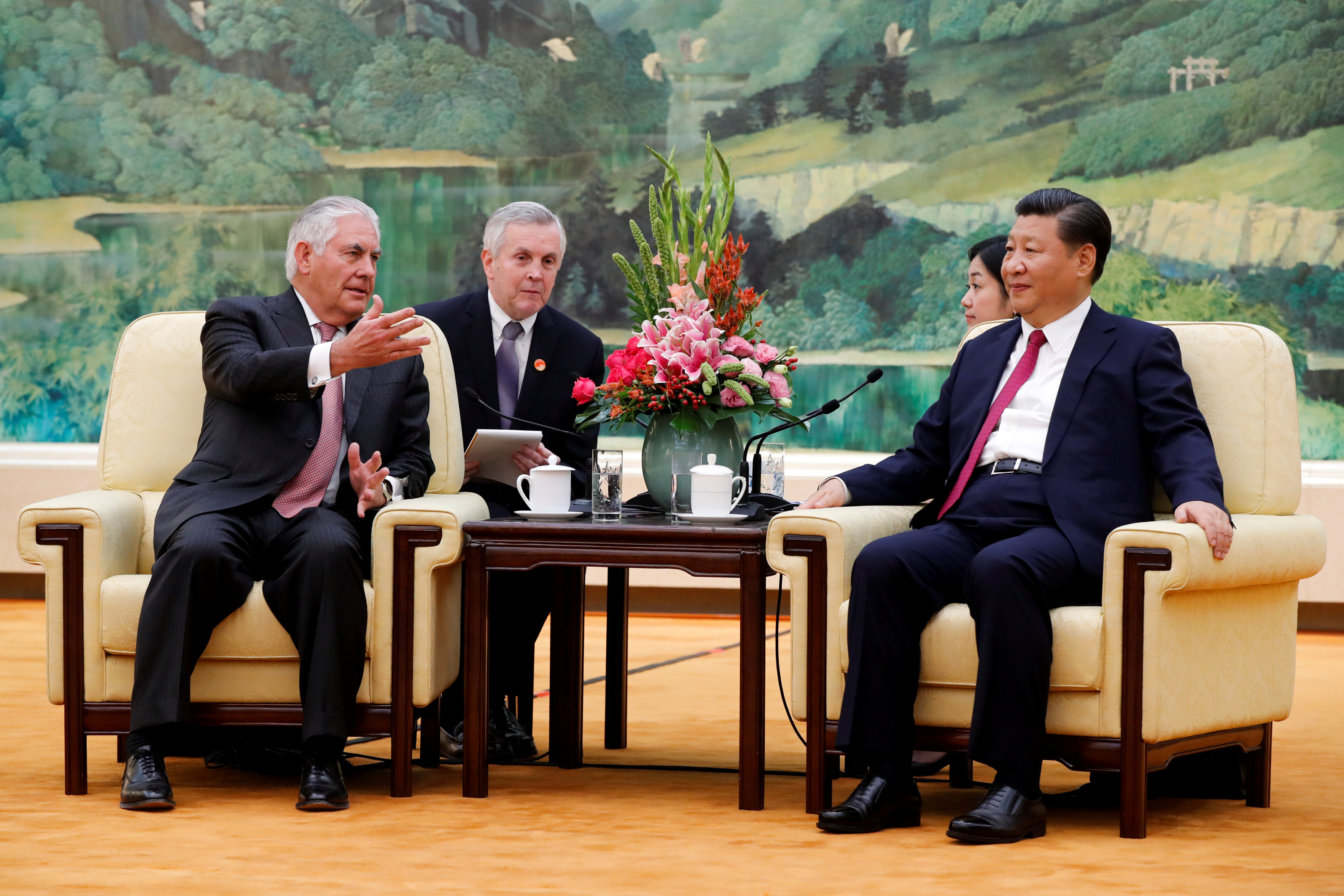 وزير الخارجية الأمريكى يلتقى الرئيس الصينى