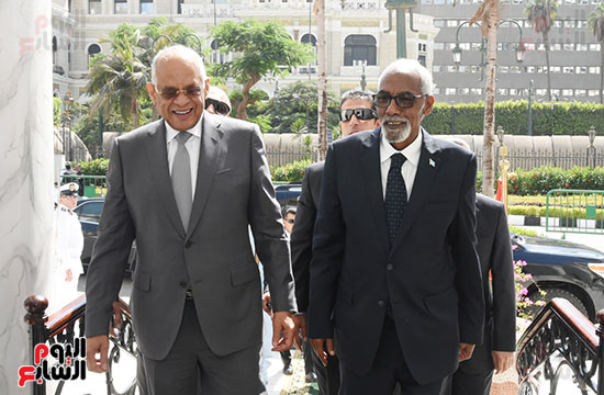 على عبد العال ورئيس مجلس الشعب الصومالى (3)