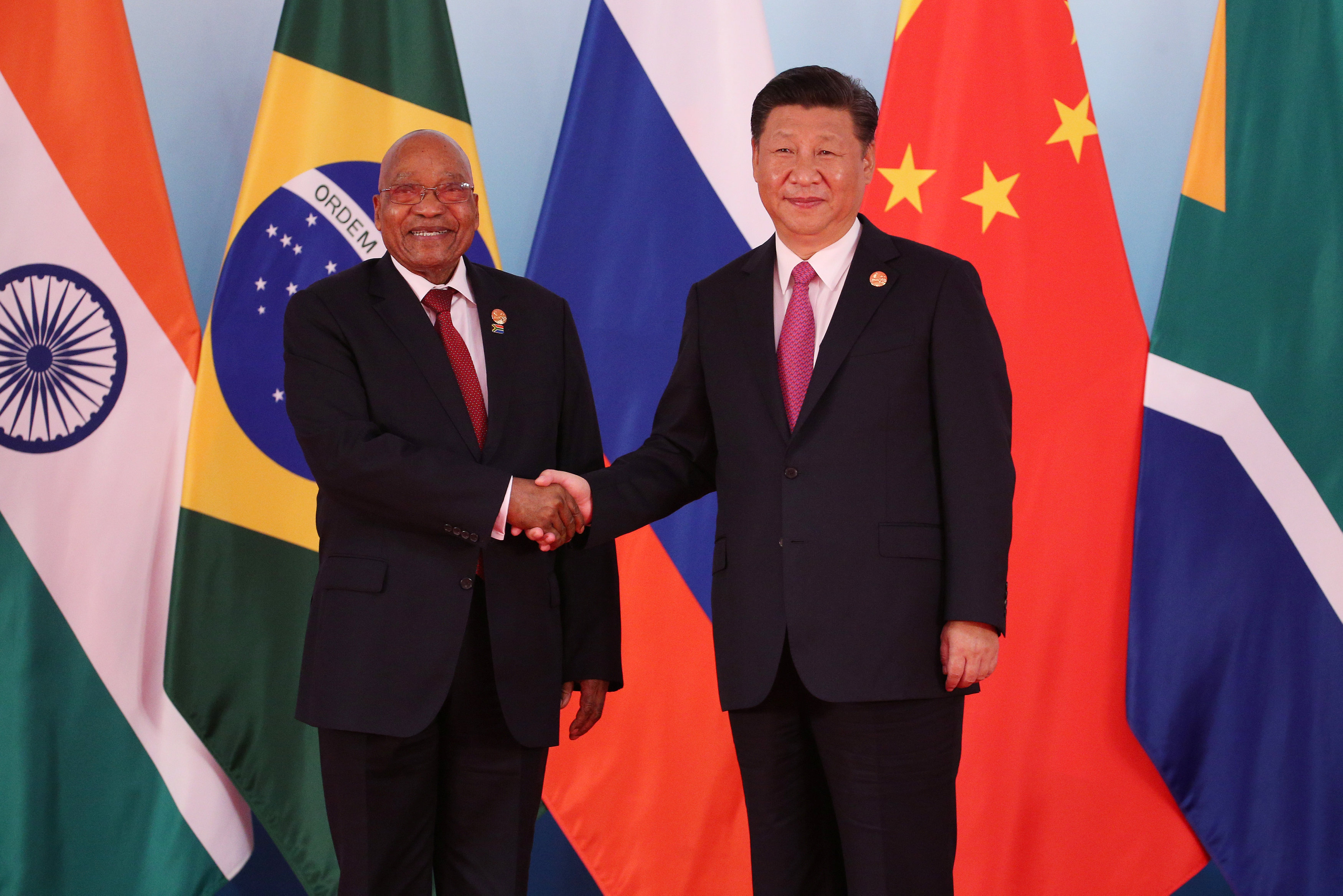 الرئيس الصينى ونظيره الجنوب أفريقى