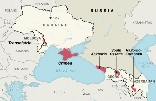 خريطة الحدود الروسية