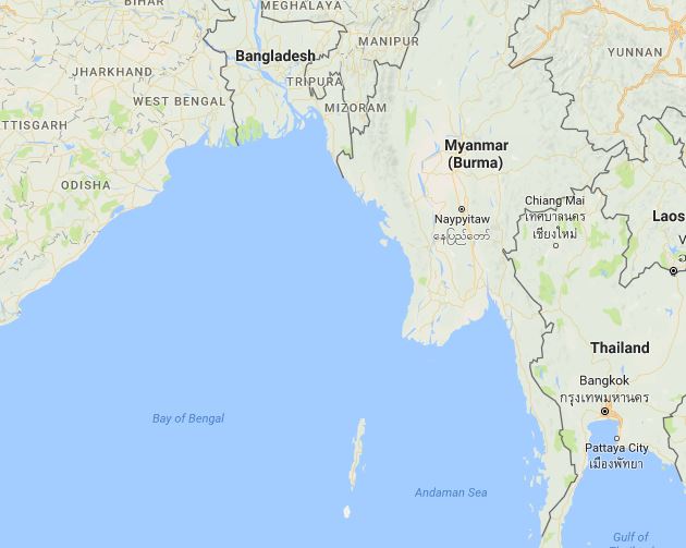 ميانمار على خريطة العالم