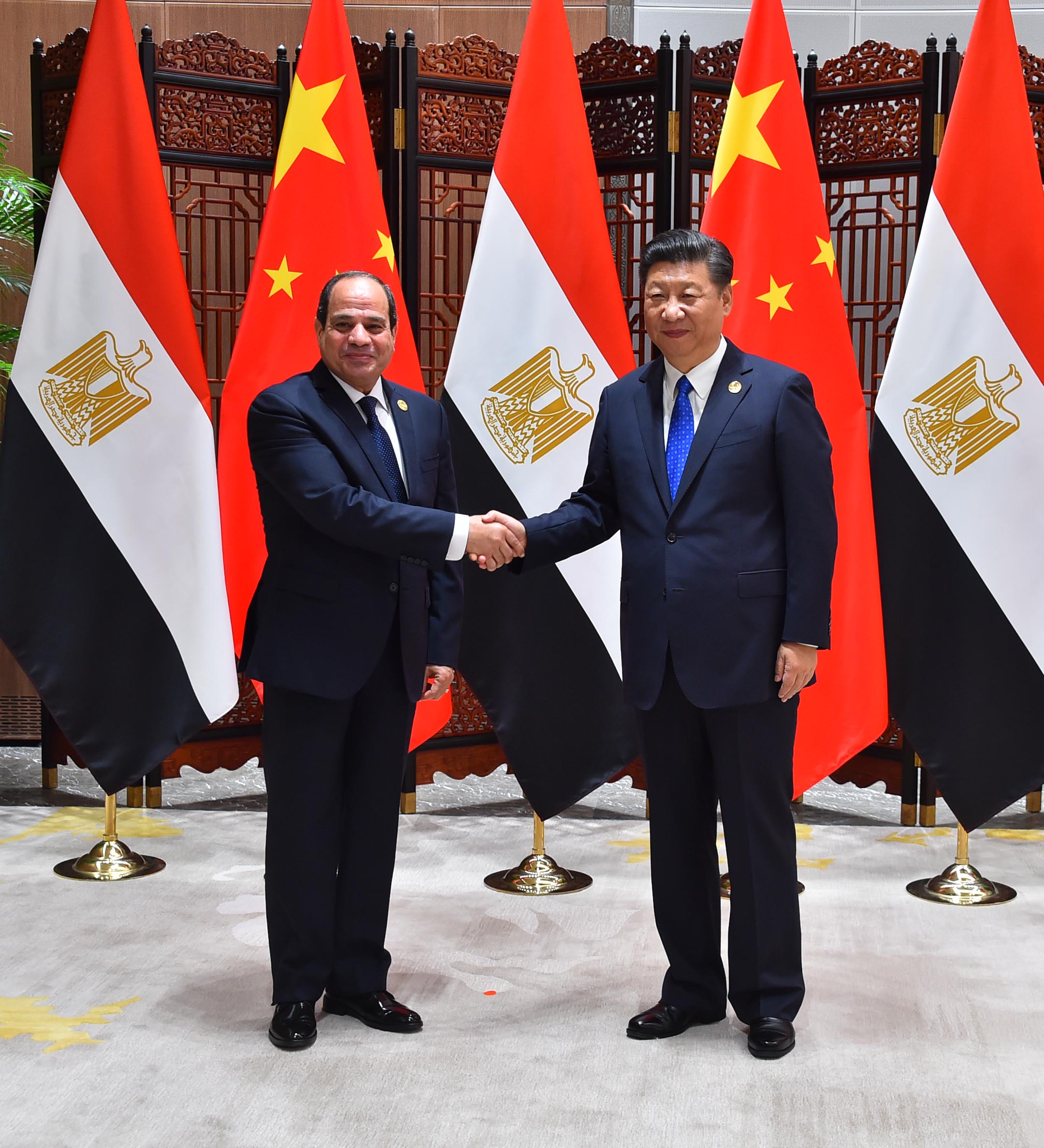 السيسى والرئيس الصينى (2)
