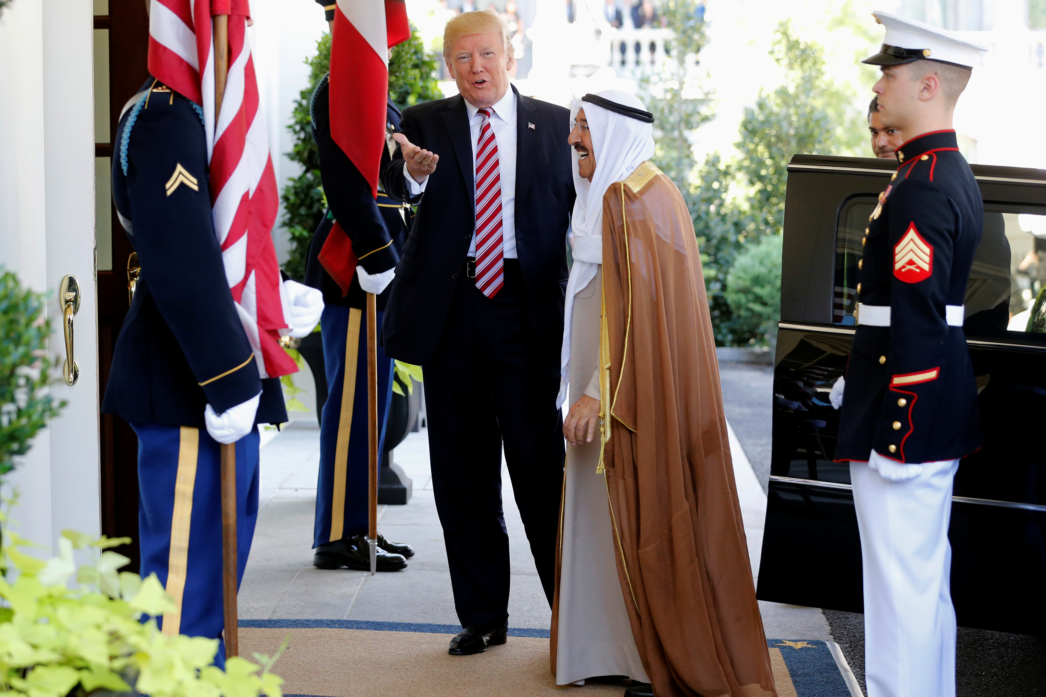 أمير الكويت في البيت الأبيض