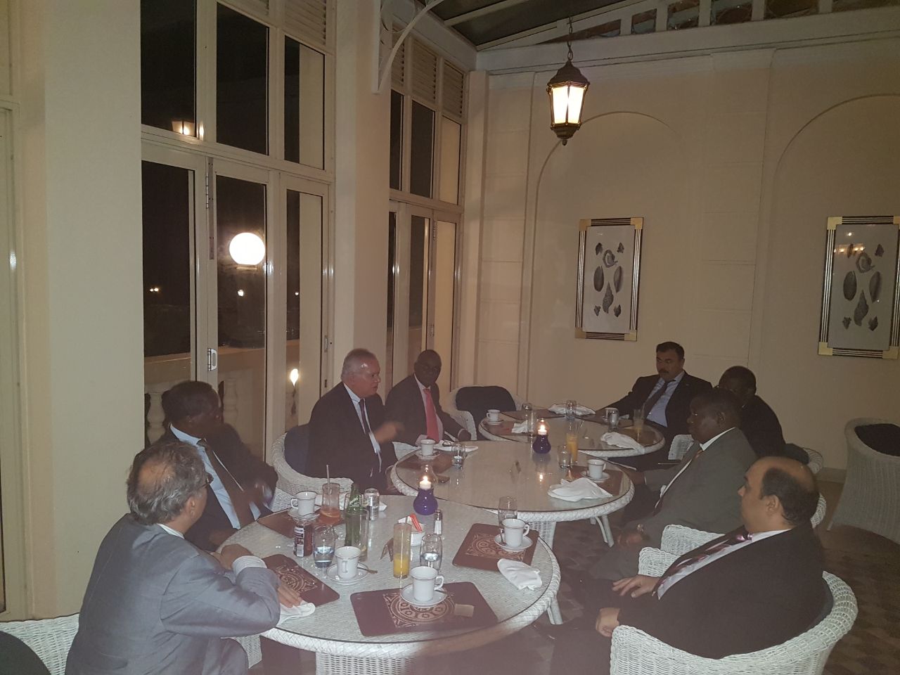 السفير العرابى يلتقى السفراء الافارقة فى موزمبيق