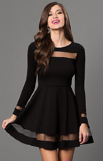 فستان باللون الأسود