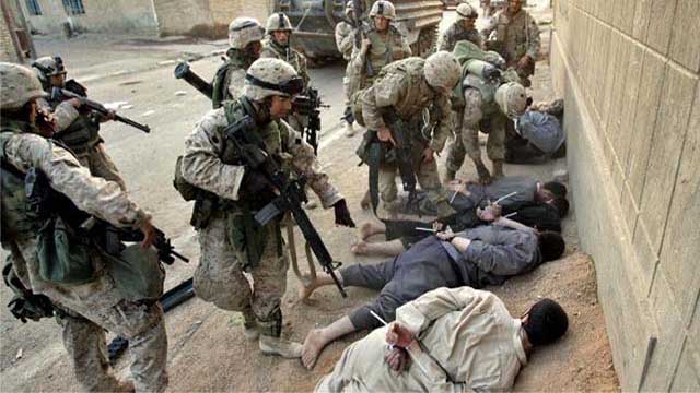 الاعتداءات التى قام بها الجنود الأمريكيون بحق المواطنين العراقيين