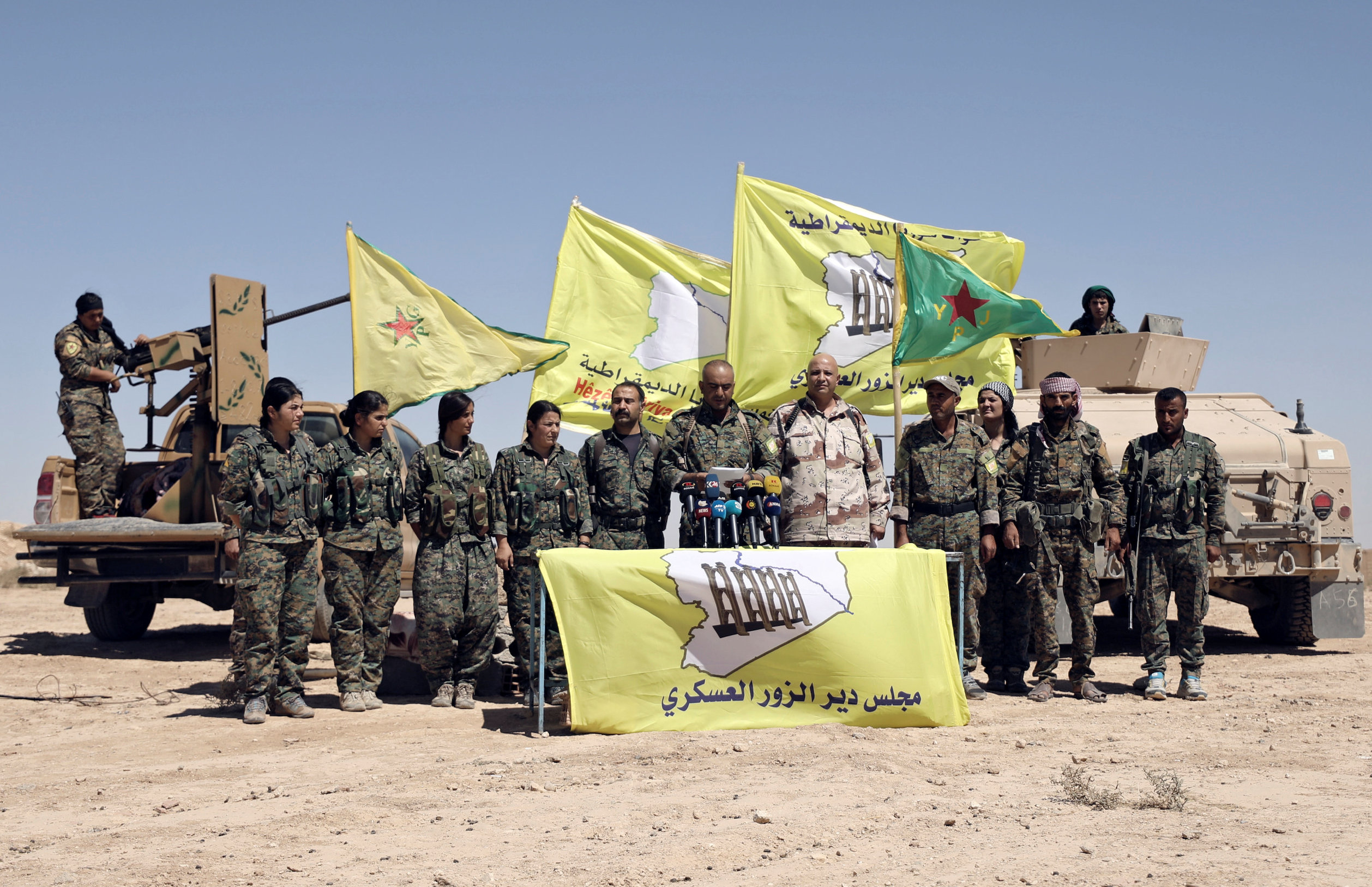 قوات سوريا الديمقراطية تطلق عملية عسكرية ضد داعش فى دير الزور