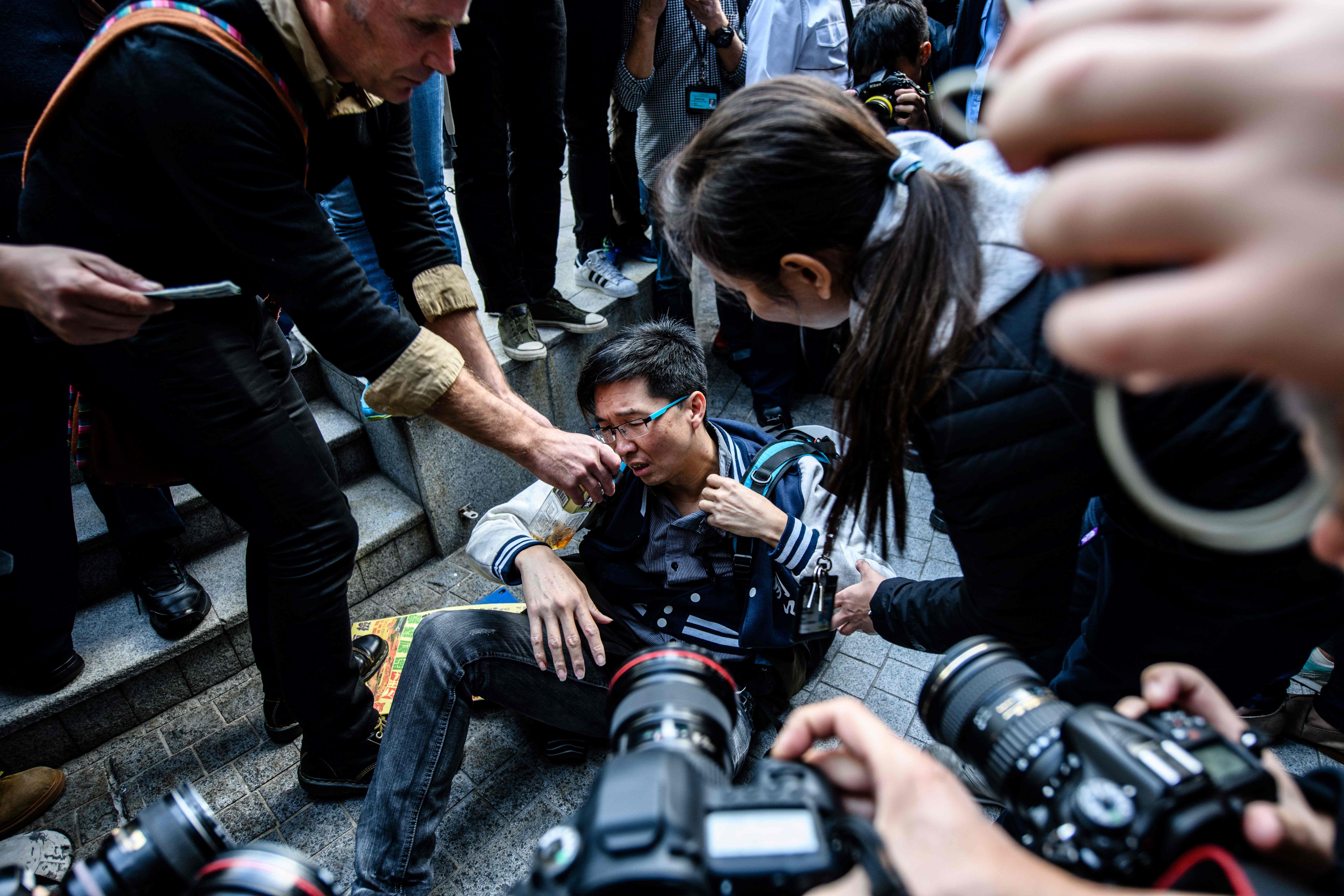 جانب من تظاهرات هونج كونج 