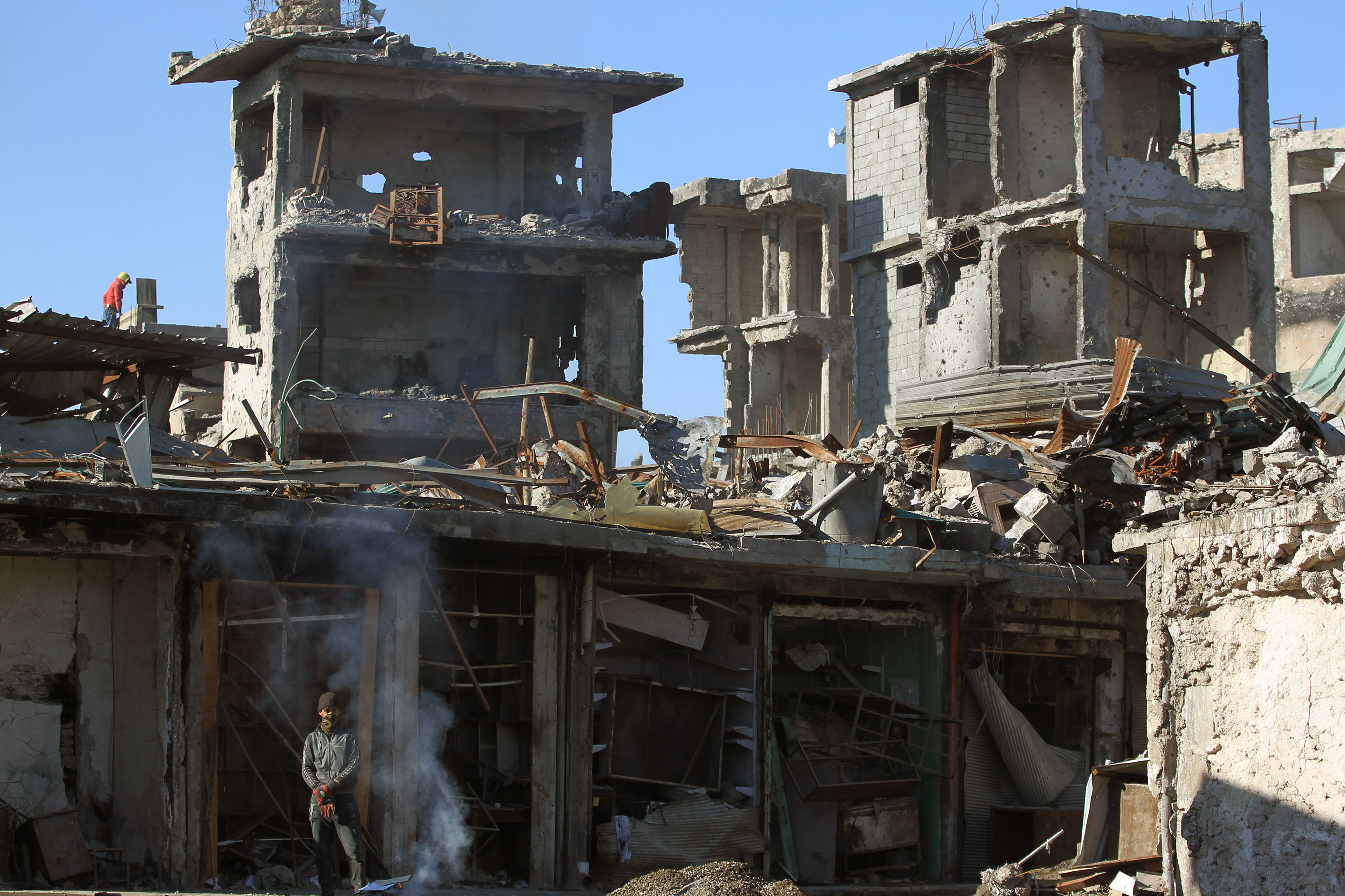 تنظيم داعش يخلف ورائه الدمار فى الموصل