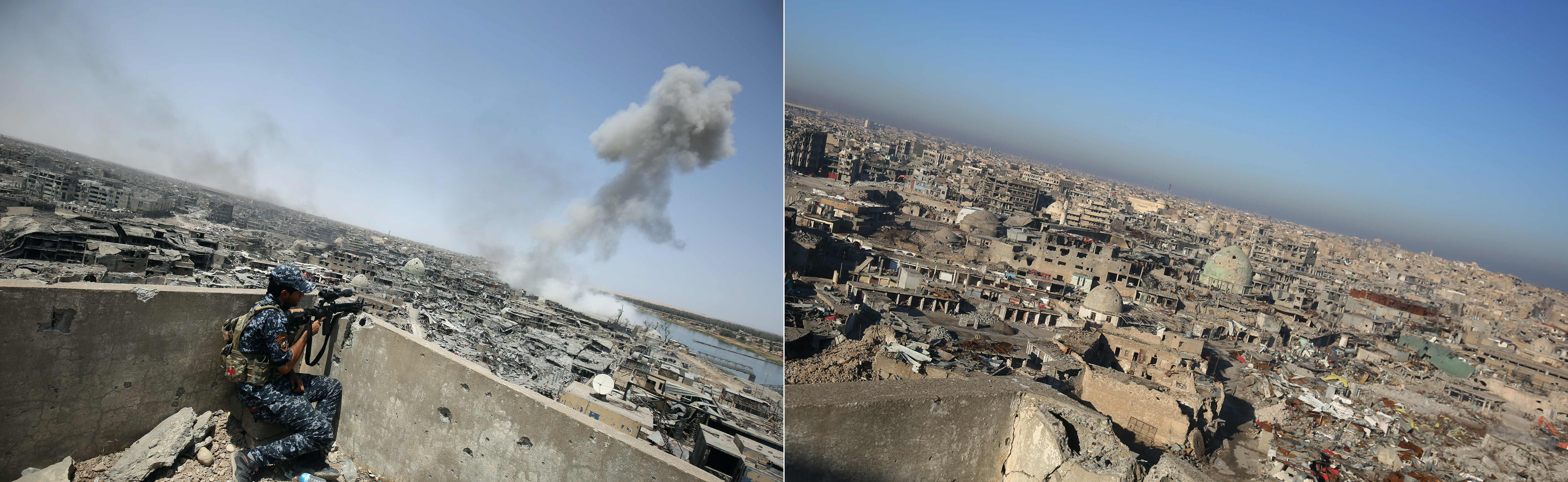 مواجهات القوات العراقية لتنظيم داعش فى الموصل