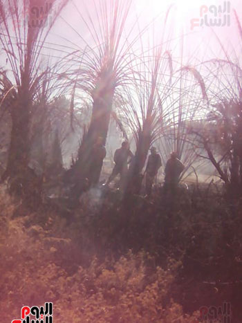   حريق فى منطقة أبو تليس بالهنداو