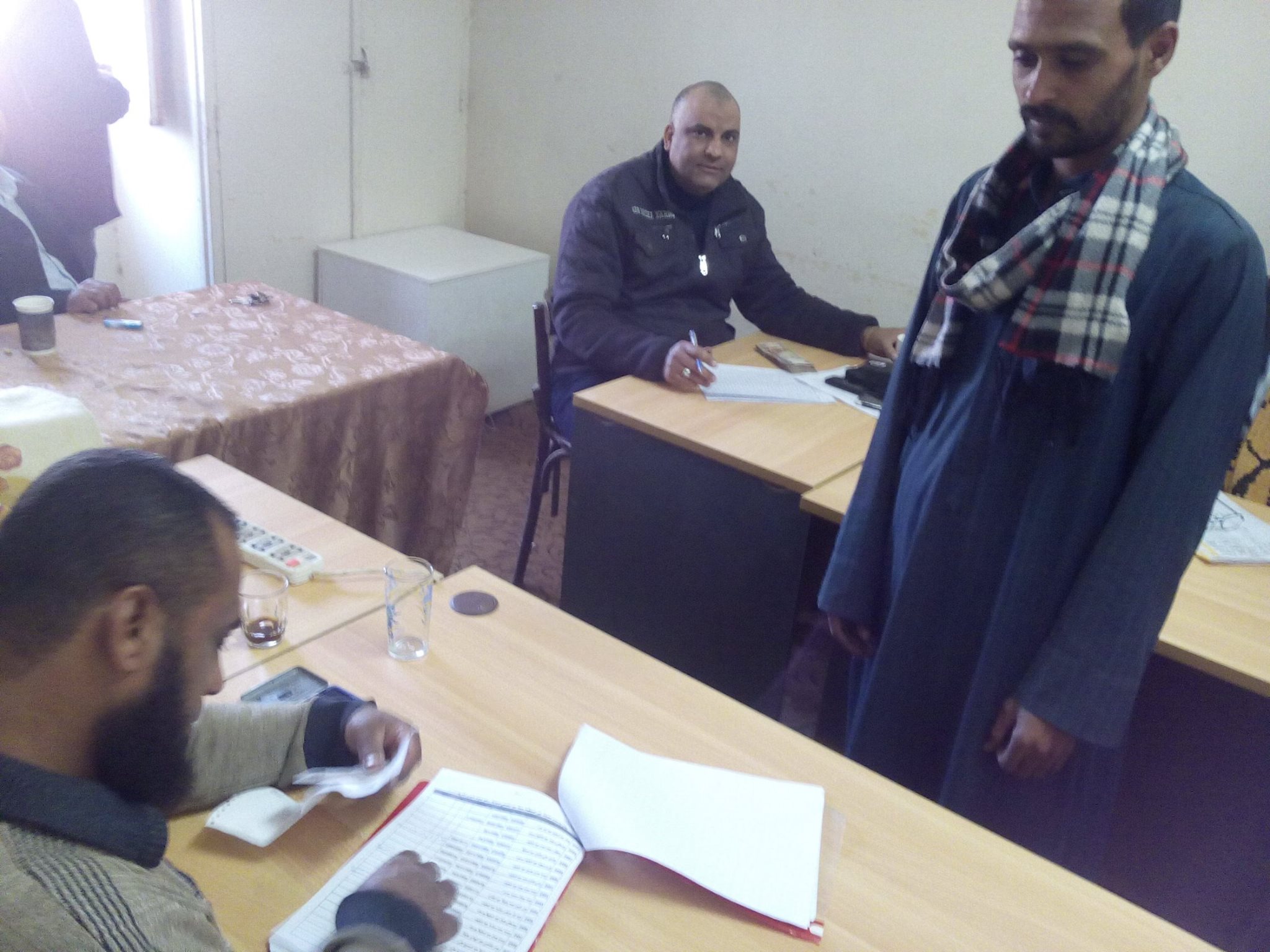 اثناء صرف المنحة