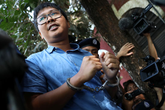أحد صحفيى رويترز المعتقلين فى ميانمار