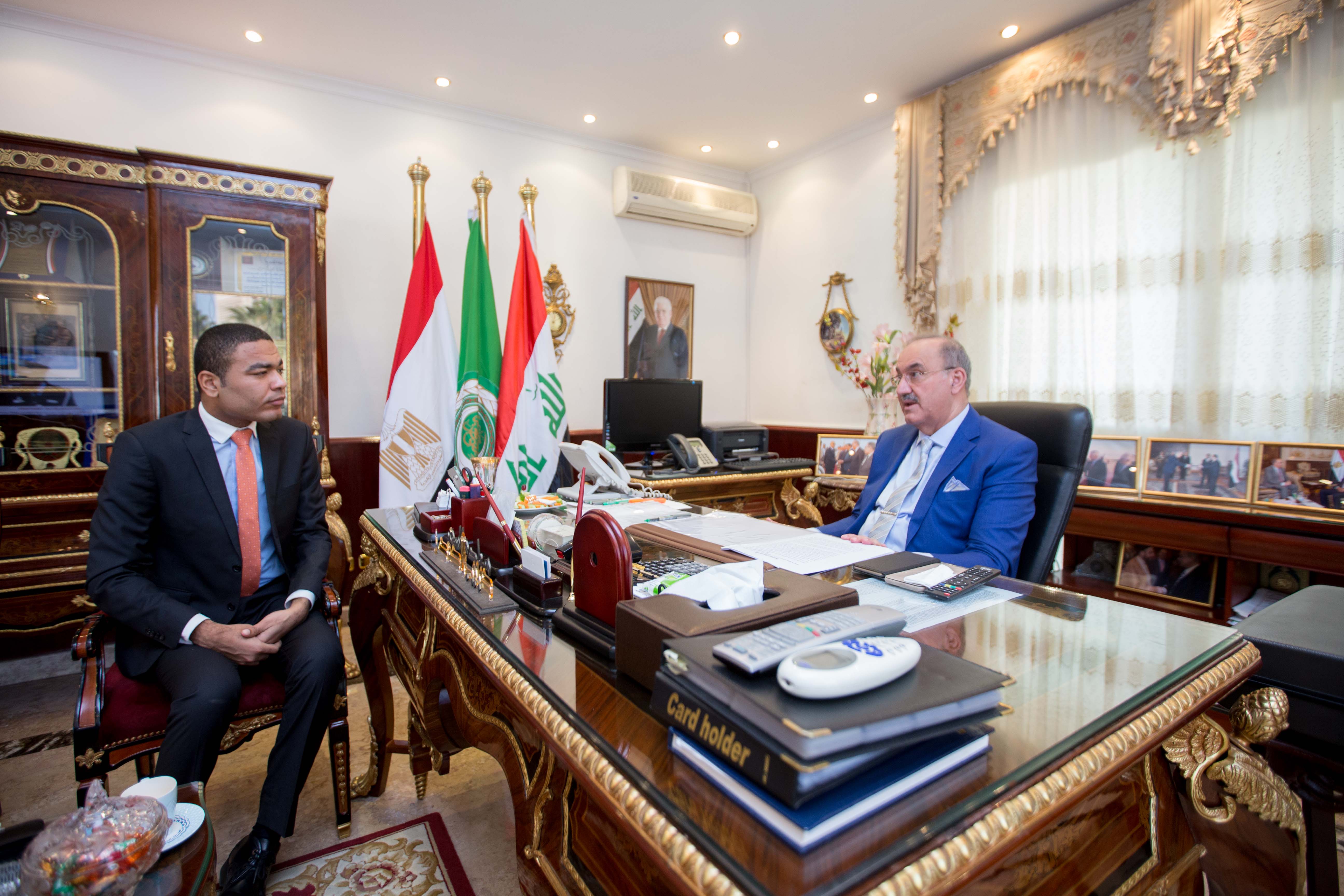 سفير العراق فى القاهرة يتحدث لمحرر اليوم السابع