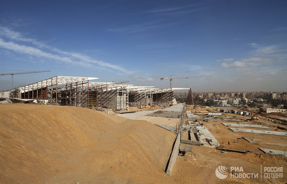 إنشاءات المتحف المصري الكبير