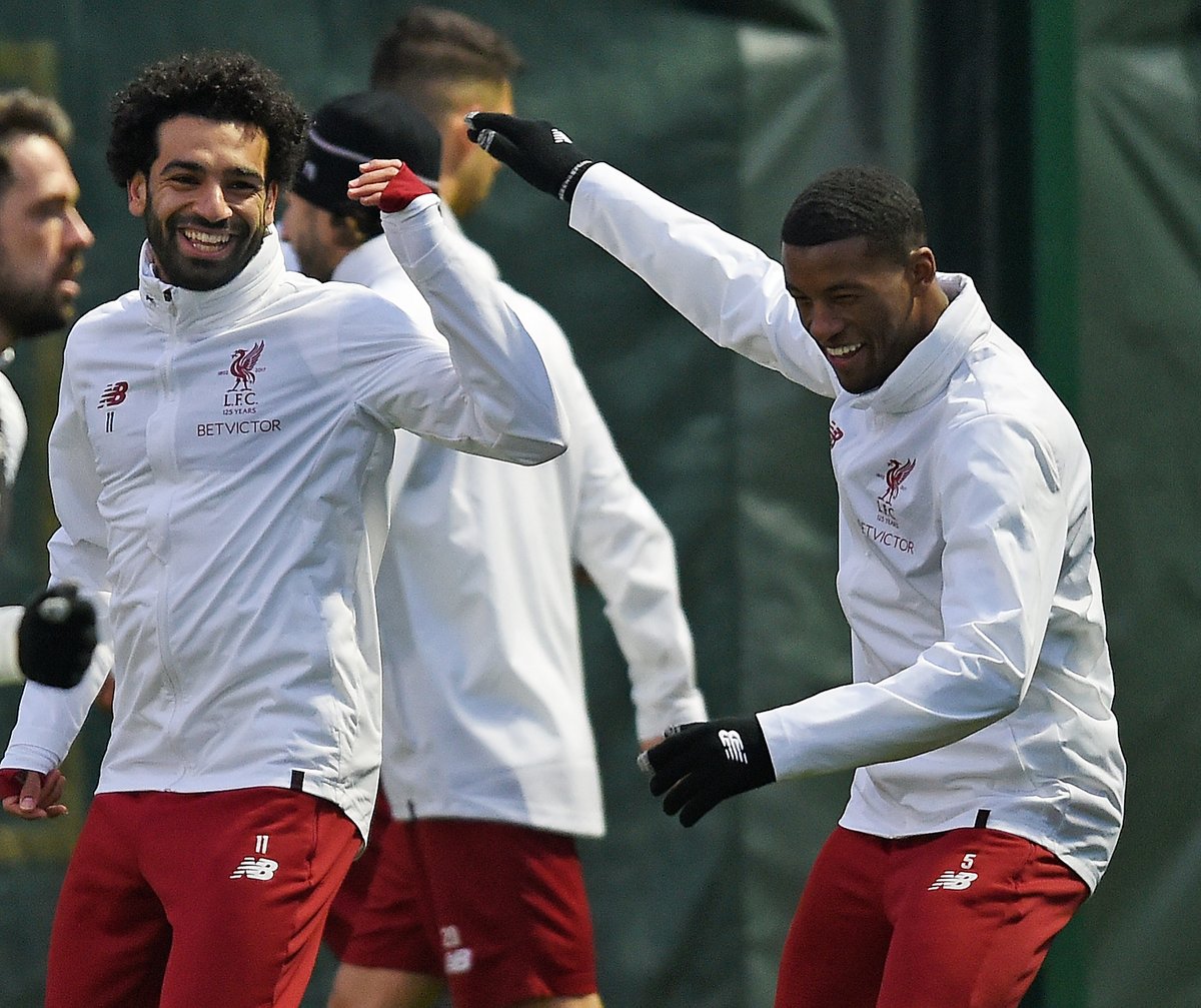 محمد صلاح في تدريبات ليفربول