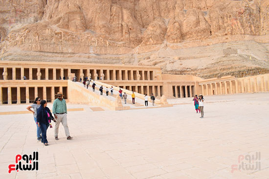 زيارات السياح لمعبد الملكة حتشبسوت