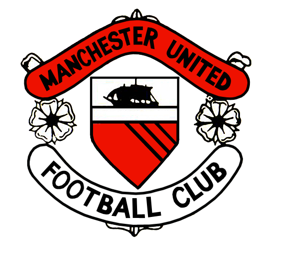 شعار مانشستر يونايتد فى الستينات قبل إضافة الشيطان2