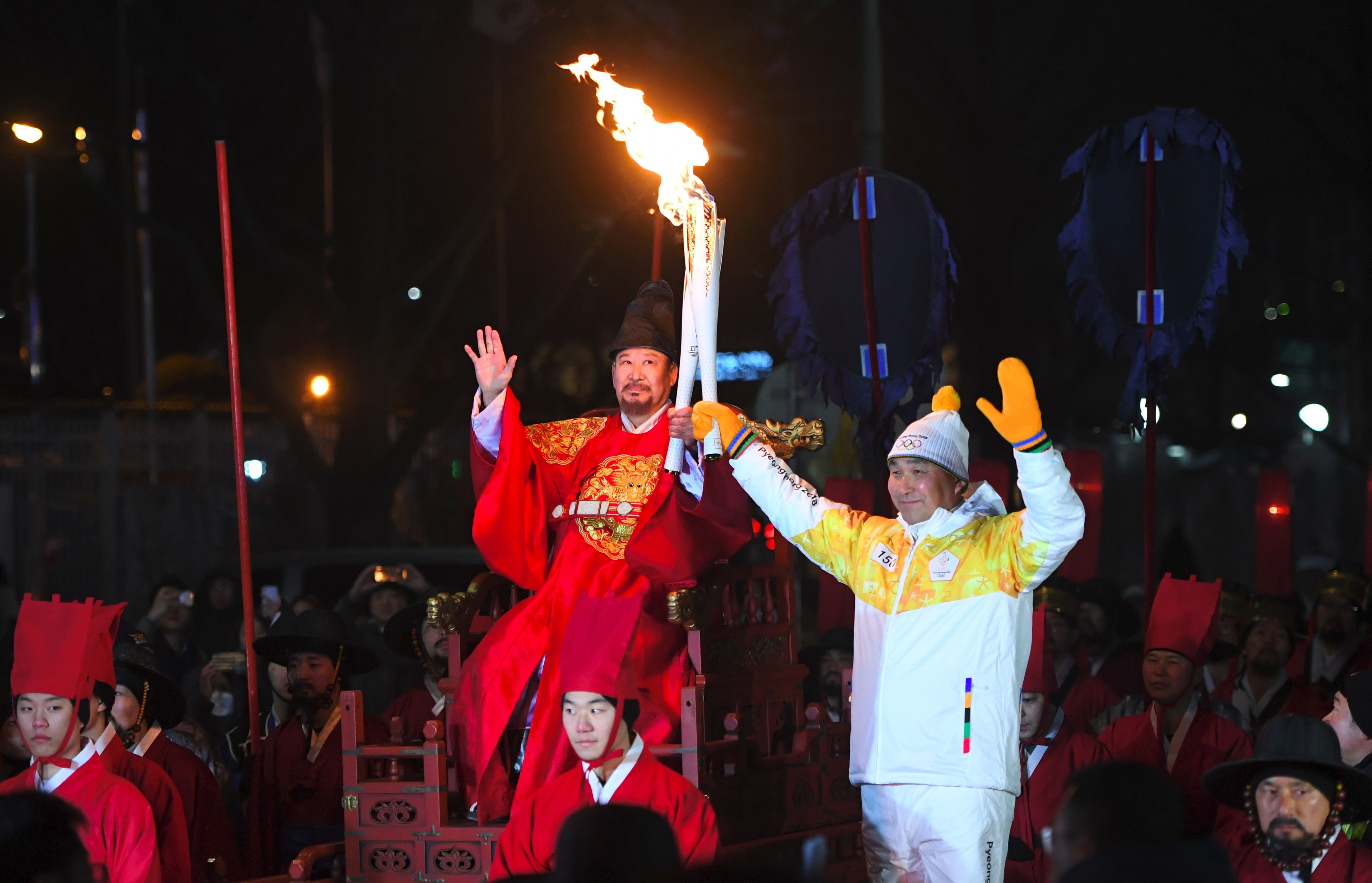 جولة الشعلة الأولمبية فى كوريا الجنوبية