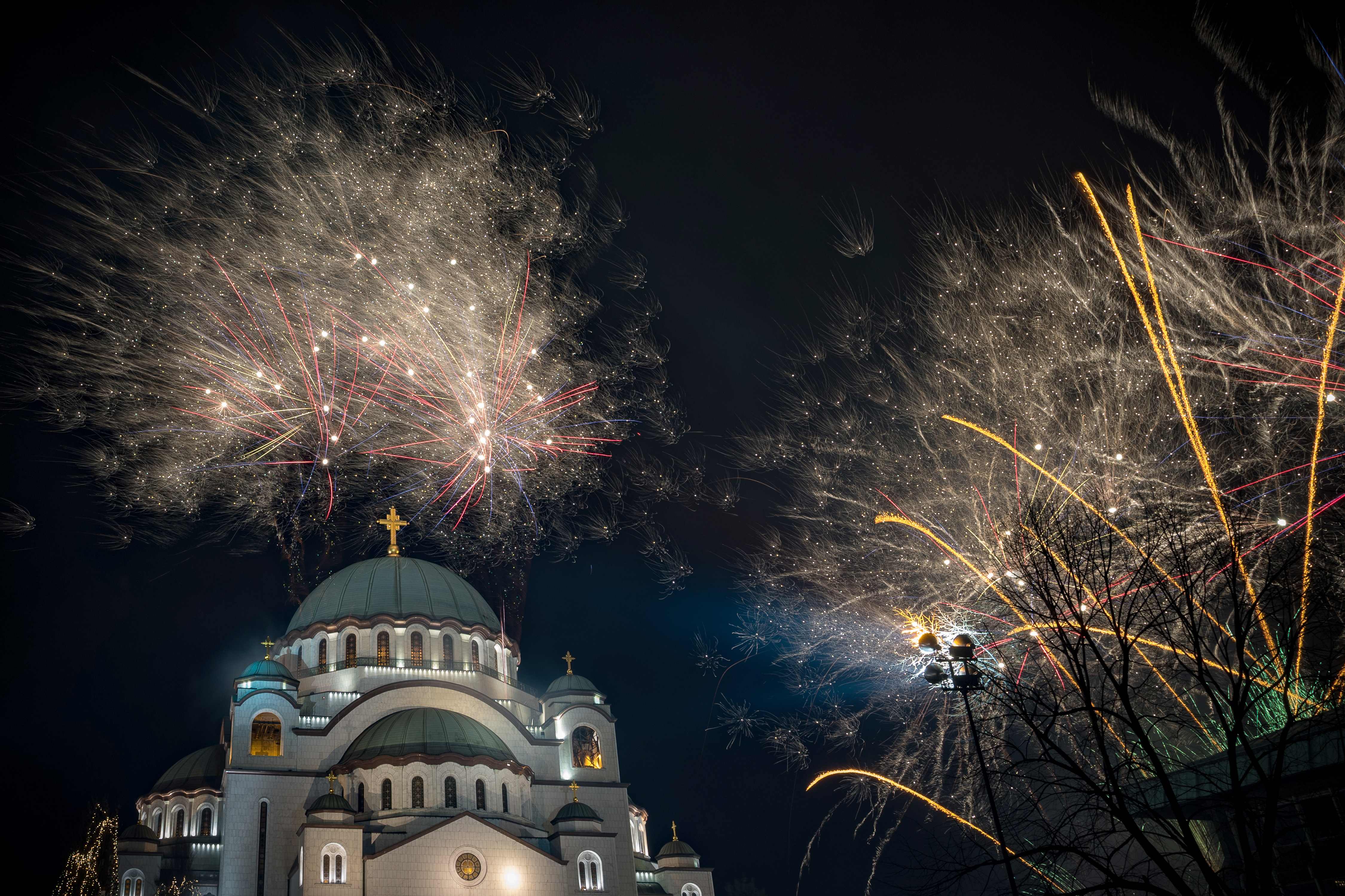 جانب من احتفالات فى بلغراد بمناسبة السنة الأرثوذكسية الجديدة